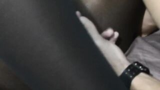 Finger in the Pussy of Black Girl. Lick and Orgasm