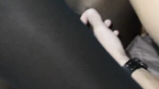Finger in the Pussy of Black Girl. Lick and Orgasm