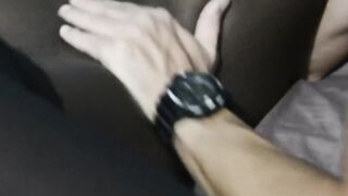 Finger in the Pussy of Black Girl. Lick and Orgasm
