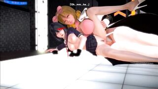 Ryuko Matoi and Big Futanari Girl