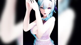 【r-18 MMD】Genshin Impact Eula Transparent Dress