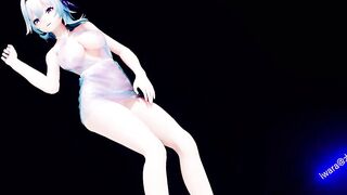 【r-18 MMD】Genshin Impact Eula Transparent Dress