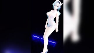 【r-18 MMD】Genshin Impact Eula Transparent Dress