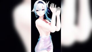 【r-18 MMD】Genshin Impact Eula Transparent Dress