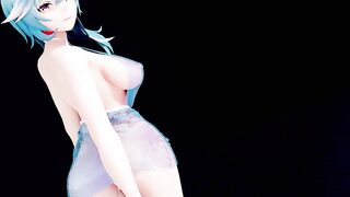 【r-18 MMD】Genshin Impact Eula Transparent Dress