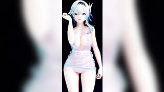 【r-18 MMD】Genshin Impact Eula Transparent Dress