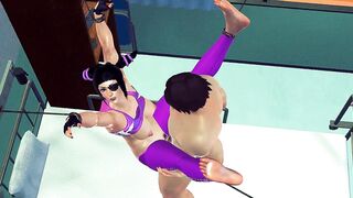 Baki Fucks Juri Han Hanging in Hospital 3d Hentai