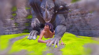 Anal Sex for Furry Sex Gied with a Monster