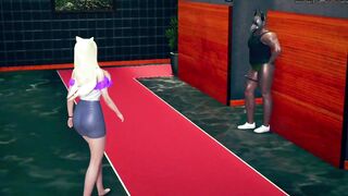 3D Animation - Pissing Nekomimi 2