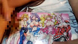 ザーメンまみれフレッシュプリキュアメンバーにさらに追いザーメン【エロ同人誌ぶっかけ】