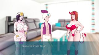 Two Busty Babes Lick and Satisfy a Big Dick SexNote [JamLiz]