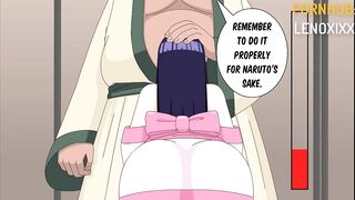 Hinata Blowjob and Creampie Anal