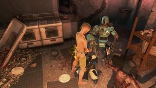 Girl is Literally on Fire from Sex in the Game Fallout | PC Gameplay, Adult Games