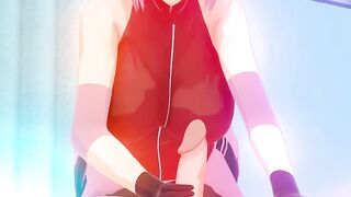 Crossing Lust Part 1 - Sakura Giving a Handjob