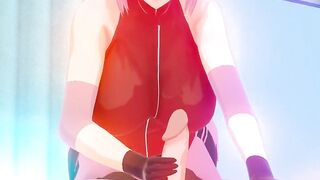 Crossing Lust Part 1 - Sakura Giving a Handjob