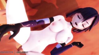 Genshin Impact - Mona Fucked on the Table [UNCENSORED HENTAI 4K R-18 MMD]
