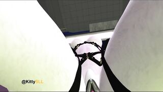 Fox Mom Test her new Dildo at Work. (Furry) (SL)