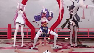 【R18-MMD】Honkai Impact x VOCALOID Yae Sakura 八重樱 洛天依 LUO TIANYI 桃源恋歌
