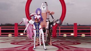 【R18-MMD】Honkai Impact x VOCALOID Yae Sakura 八重樱 洛天依 LUO TIANYI 桃源恋歌