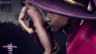 She Take Lots Of Cum From Little Slave