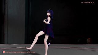 【r-18 MMD】Genshin Impact Raiden Shogun Baal 雷电将军 - WiggleWiggle