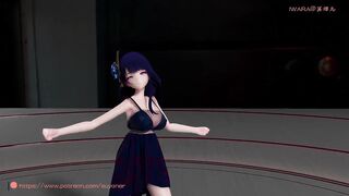 【r-18 MMD】Genshin Impact Raiden Shogun Baal 雷电将军 - WiggleWiggle