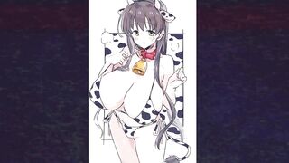 DOJA CAT - MOO ANIME COWGIRL CLASSIC SLIDESHOW AMV HMV VAPORWAVE TO SLOWED + REVERB EDITION