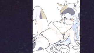 DOJA CAT - MOO ANIME COWGIRL CLASSIC SLIDESHOW AMV HMV VAPORWAVE TO SLOWED + REVERB EDITION