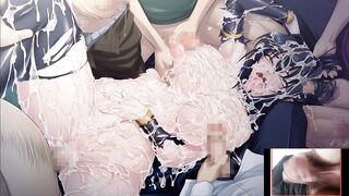 PORN SLUT WIFU BEING FUCKED BY MANY PEOPLE HOT GANBANGHER SIMP HUSBU RUBBING HIS TINY PATHETIC COCK