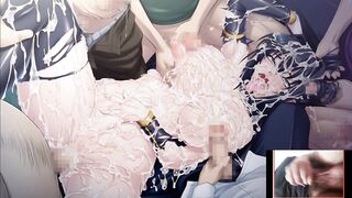 PORN SLUT WIFU BEING FUCKED BY MANY PEOPLE HOT GANBANGHER SIMP HUSBU RUBBING HIS TINY PATHETIC COCK