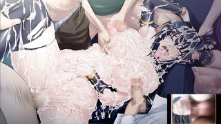 PORN SLUT WIFU BEING FUCKED BY MANY PEOPLE HOT GANBANGHER SIMP HUSBU RUBBING HIS TINY PATHETIC COCK