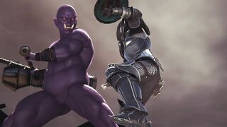 3d Hentai Animation - Female Knight Lose to Monster Ork Episode 1