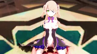 【R18-MMD】Genshin Impact Fischl Dance + Fuck