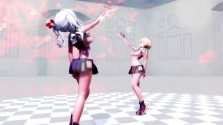 【R18-MMD】DearDoppelganger Strip Dance + Gangbang