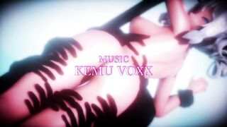 【R18-MMD】DearDoppelganger Strip Dance + Gangbang