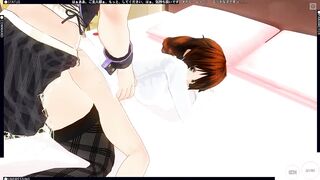 3D HENTAI Transgender Fucked a Girl in the Bedroom