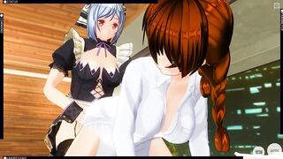 3D HENTAI Transgender Fucked a Girl in the Bedroom