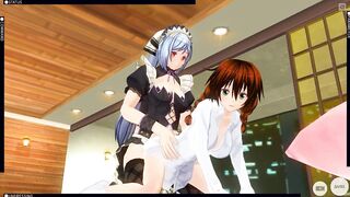 3D HENTAI Transgender Fucked a Girl in the Bedroom