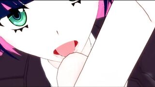 Stocking Anarchy - Sexy University Girl Suck my Balls Hentai (17)