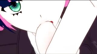 Stocking Anarchy - Sexy University Girl Suck my Balls Hentai (17)