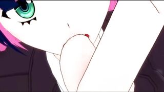 Stocking Anarchy - Sexy University Girl Suck my Balls Hentai (17)