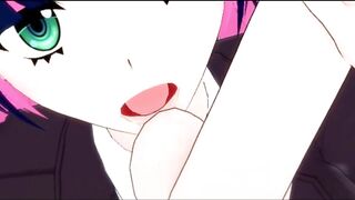 Stocking Anarchy - Sexy University Girl Suck my Balls Hentai (17)