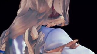Sexy Blonde Girl Suck a Horse Cock - 3d Animation Hmv