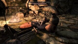 Skyrim - two Bandits Fucking in a Cave