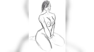 Sketch Dump, Doodle Speedpaints, Pinup Art Process Compilation, Vertical Video