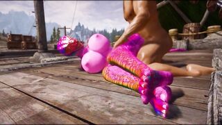 Sexy Furry Argonian Girl Loves Fat Imperial Cocks Skyrim