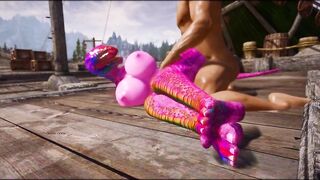 Sexy Furry Argonian Girl Loves Fat Imperial Cocks Skyrim