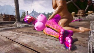 Sexy Furry Argonian Girl Loves Fat Imperial Cocks Skyrim