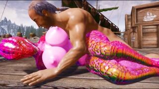 Sexy Furry Argonian Girl Loves Fat Imperial Cocks Skyrim