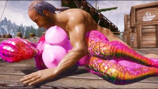Sexy Furry Argonian Girl Loves Fat Imperial Cocks Skyrim